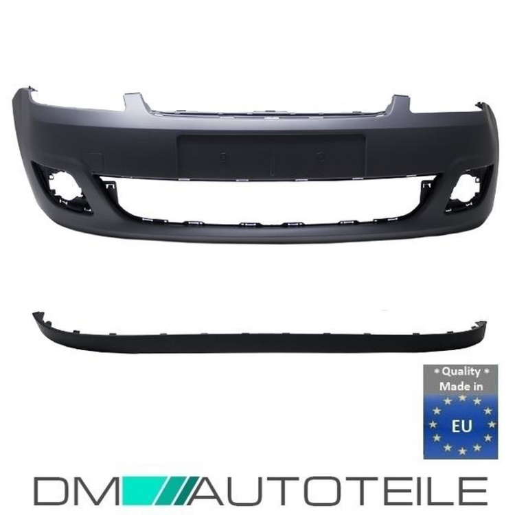 Set Ford Fiesta V MK5 Facelift Stoßstange vorne Bj 05-08 + Spoiler