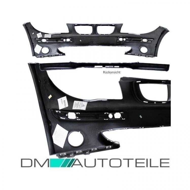 Set Stoßstange 04-07 vorne oben ohne SRA+Spoiler grundiert passt für BMW 1er E87