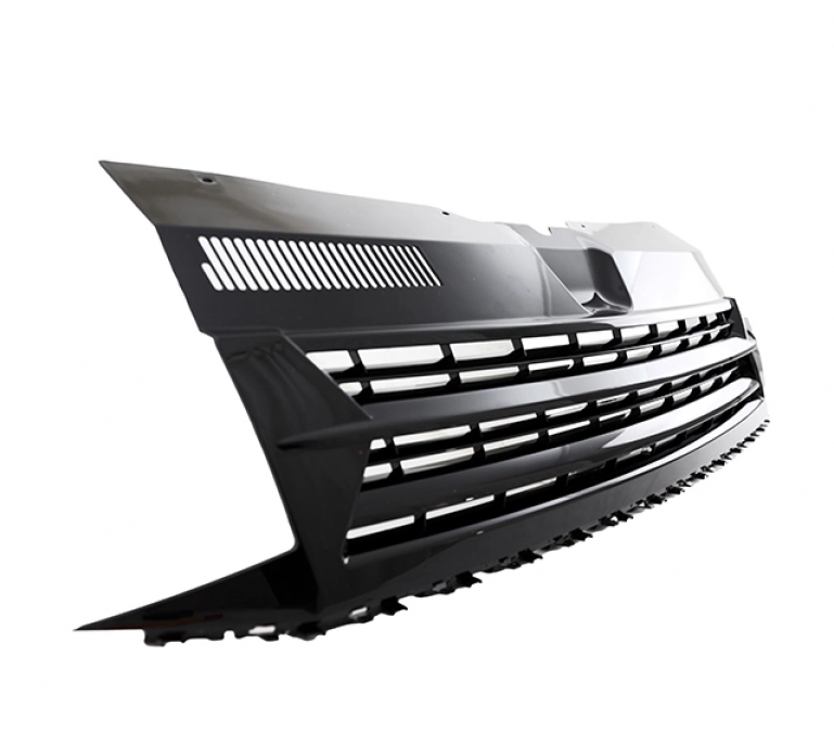 Upgrade Design Sportgrill / Kühlergrill für Volkswagen T6 15-19 "ALL BLACK" Hochglanz schwarz