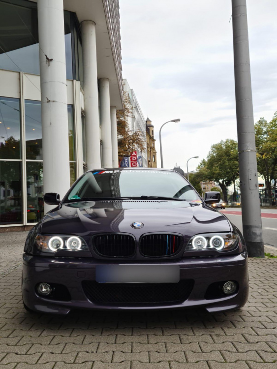 Xenon CCFL Angel Eyes Scheinwerfer für BMW 3er E46 Coupe und Cabrio 03-06 schwarz Set