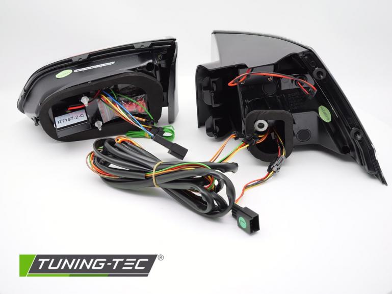 VOLL LED Upgrade Design Rückleuchten Set für VW Golf 7 (VII) Variant (Kombi) 12-17 smoke/schwarz mit dynamischem LED Blinker, ohne LED vom Werk aus