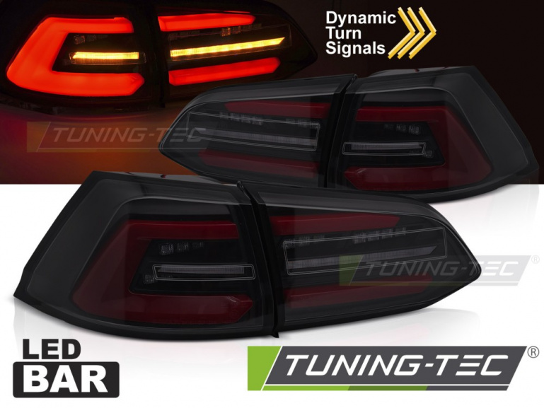 VOLL LED Upgrade Design Rückleuchten Set für VW Golf 7 (VII) Variant (Kombi) 17-19 smoke/schwarz