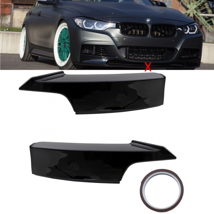 LACKIERT Flaps SET Sport-Performance Schwarz Glanz passt für BMW F30 F31 M-Paket auch LCI