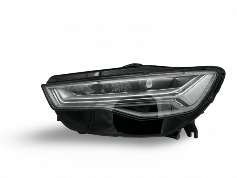 Voll LED Tagfahrlicht Scheinwerfer Set passend für Audi A6 4G (C7) Facelift 15-18 schwarz mit LED Blinker