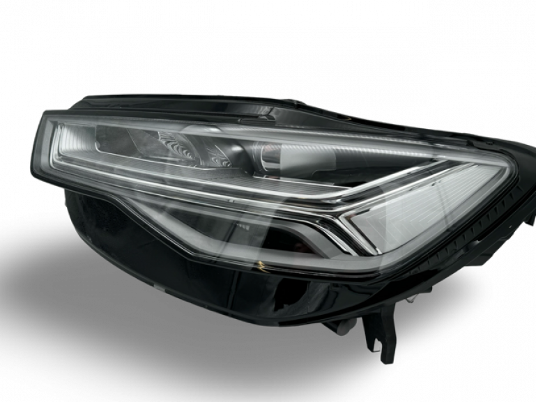 Voll LED Tagfahrlicht Scheinwerfer Set passend für Audi A6 4G (C7) Facelift 15-18 schwarz mit LED Blinker