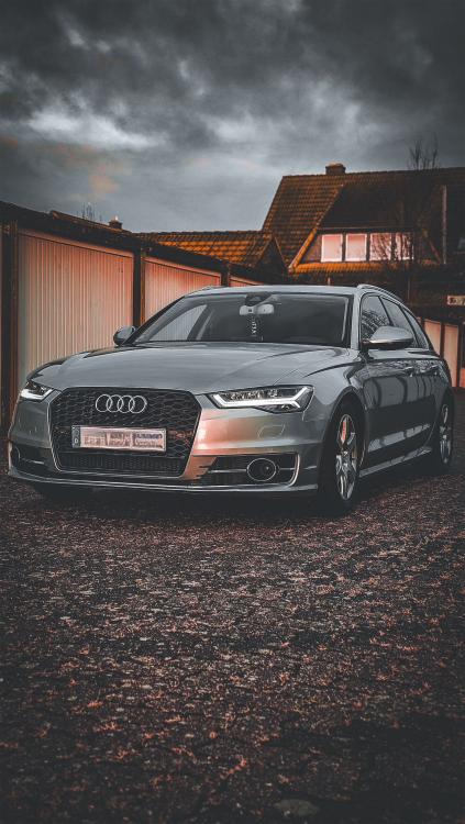 Voll LED Tagfahrlicht Scheinwerfer Set passend für Audi A6 4G (C7) Facelift 15-18 schwarz mit LED Blinker