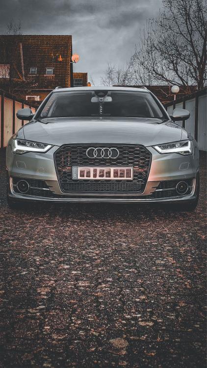Voll LED Tagfahrlicht Scheinwerfer Set passend für Audi A6 4G (C7) Facelift 15-18 schwarz mit LED Blinker