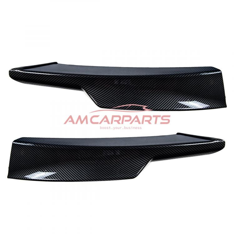 Preview: Upgrade Sport Design Frontspoilerlippe / Frontspoiler für BMW 3er (E90) Limousine (E91) Touring Facelift 08-11 Carbon-Optik