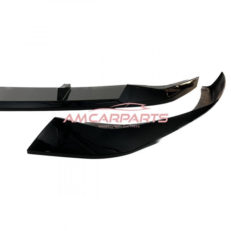 Preview: Upgrade Sport Design Frontspoilerlippe / Frontspoiler passend für BMW 5er (G30, G31) Limousine und Touring Facelift 2020 - 2023 glänzend schwarz