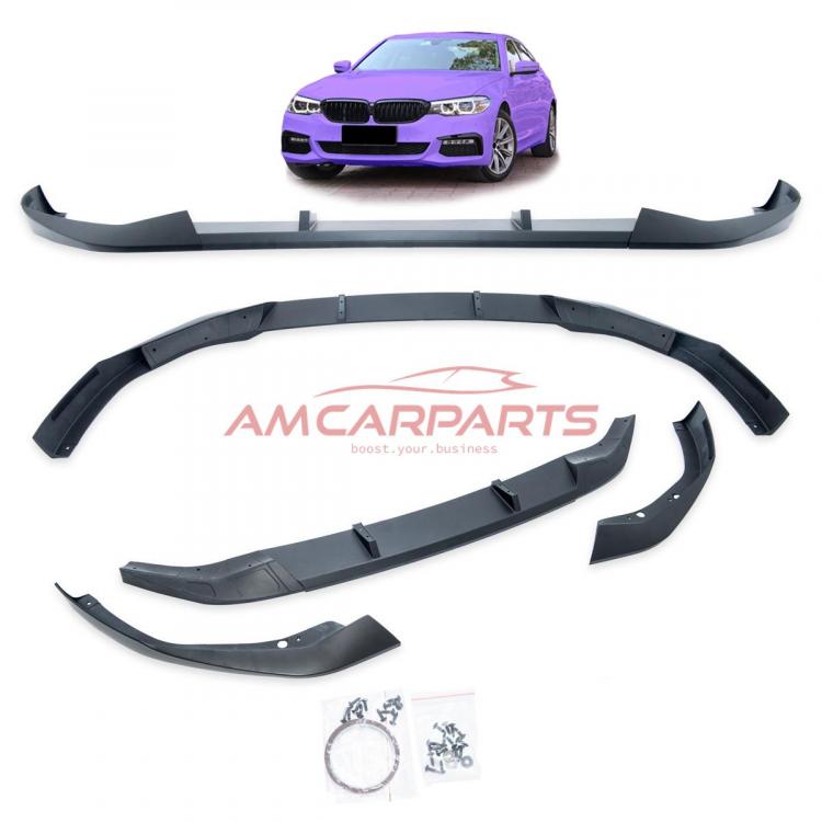 Upgrade Sport Design Frontspoilerlippe / Frontspoiler passend für BMW 5er (G30, G31) Limousine und Touring Facelift 2021+ mattschwarz