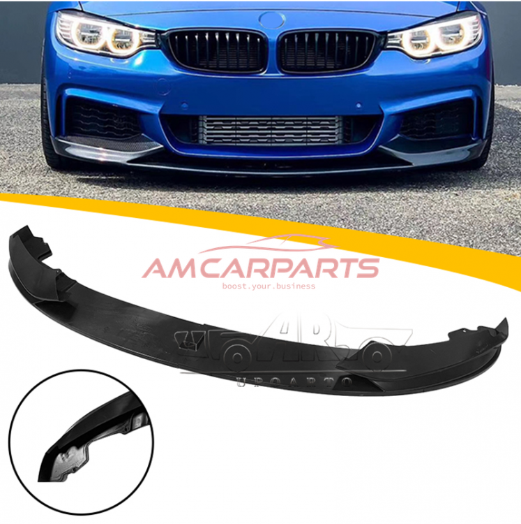 Upgrade Sport Design Frontspoilerlippe / Frontspoiler passend für BMW 4er (F32, F33) Coupé, Cabrio (F36) Gran Coupé 2013 - 2020 matt schwarz