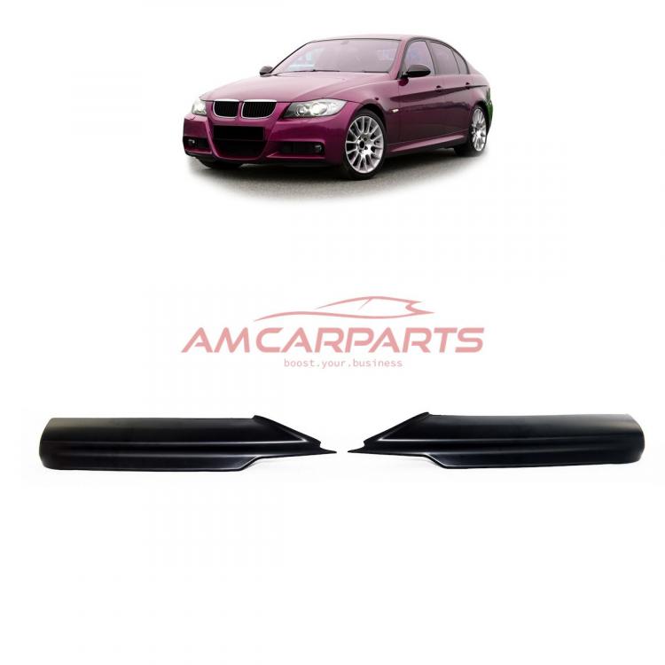 Upgrade Sport Design Frontspoilerlippe / Frontspoiler für BMW 3er (E90) Limousine (E91) Touring Vor-Facelift 05-08 matt schwarz