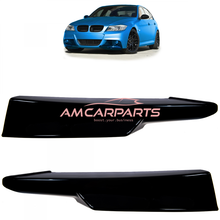 Upgrade Sport Design Flaps / Spoiler Set passend für BMW 3er (E92, E93) Coupe und Cabrio Vor-Facelift 06-10 Carbon Optik
