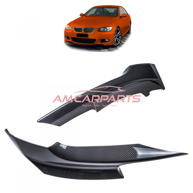 Upgrade Sport Design Flaps / Spoiler Set passend für BMW 3er (E92, E93) Coupe und Cabrio Vor-Facelift 06-10 Carbon Optik