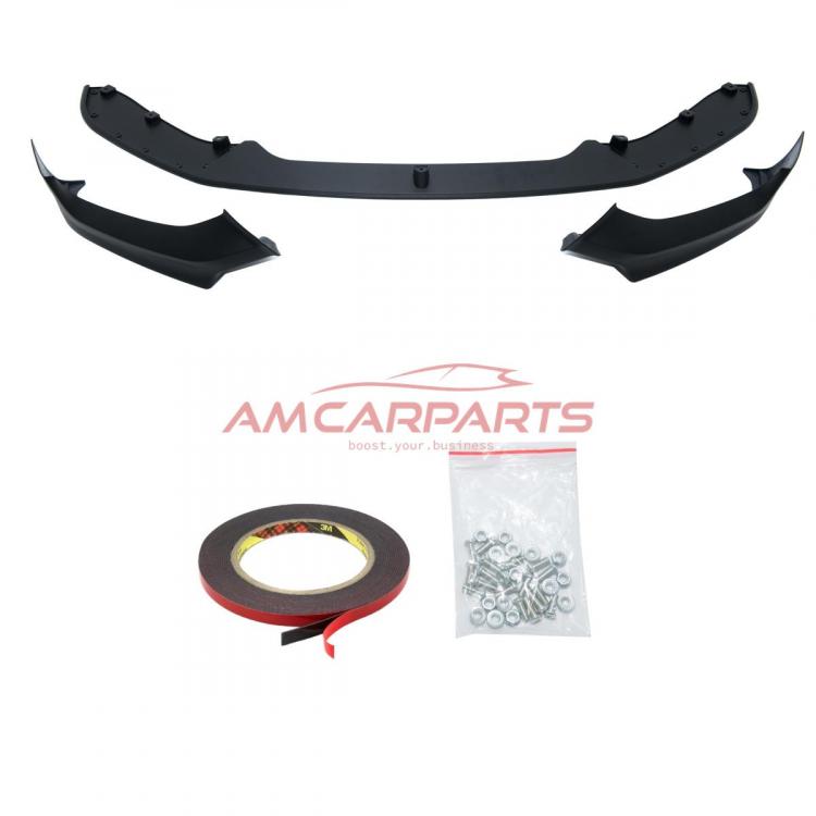 Upgrade Sport Design Frontspoilerlippe / Frontspoiler für BMW 1er (F20, F21) Facelift 15-19 Matt schwarz