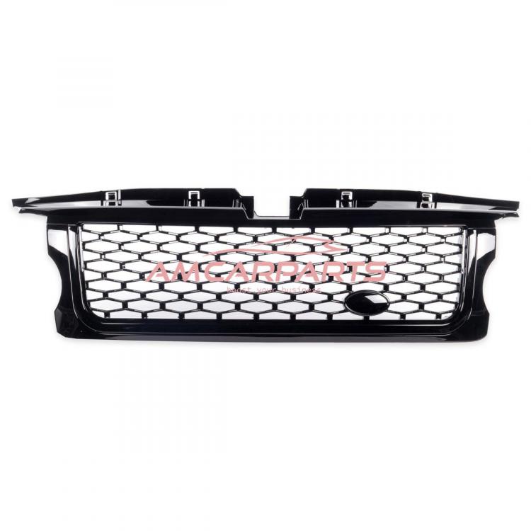 Preview: Upgrade Design Sportgrill komplett Schwarz glänzend für LAND ROVER RANGE ROVER SPORT I (L320) Vor-Facelift 2005-2009