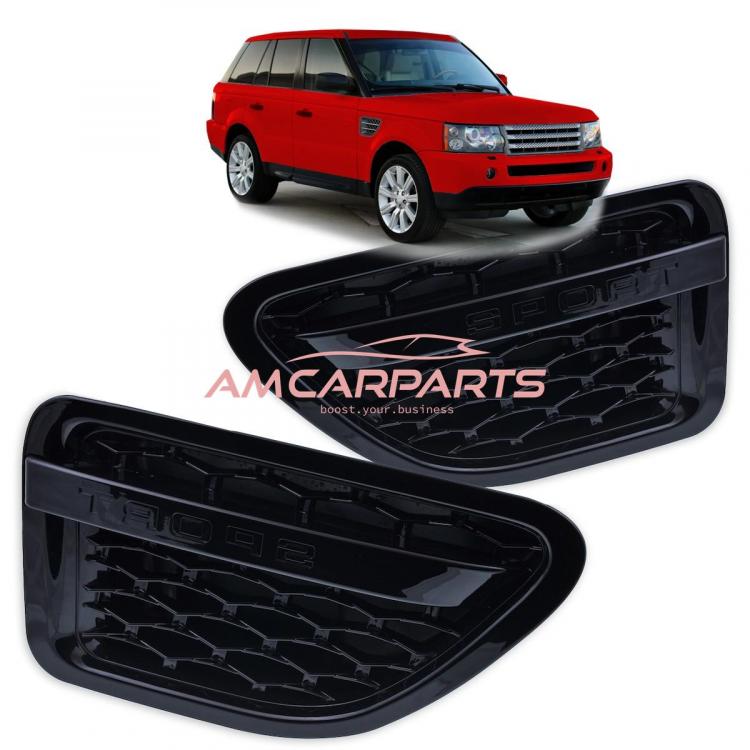 Upgrade Design Sportgrill Hochglanzschwarz für LAND ROVER RANGE ROVER SPORT I (L320) Vor-Facelift 2005-2009