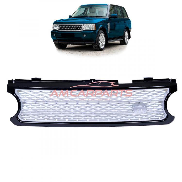 Upgrade Design Sportgrill Grau & Schwarz für LAND ROVER RANGE ROVER III (L322) Facelift 2006-2009