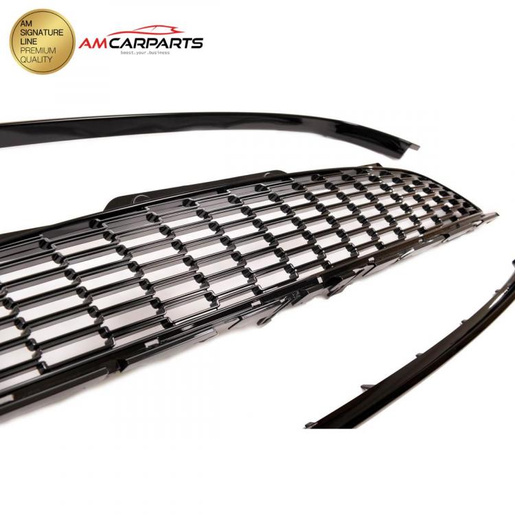 Preview: Upgrade Design Kühlergrill glänzend schwarz für MINI (R56, R57, R58, R59) Cooper S 2006-2015