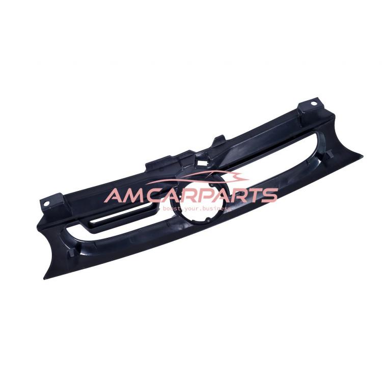 Upgrade Design Kühlergrill schwarz mit Aluminiumgitter,  mit Emblemhalter für VW Golf 4 1998-2003