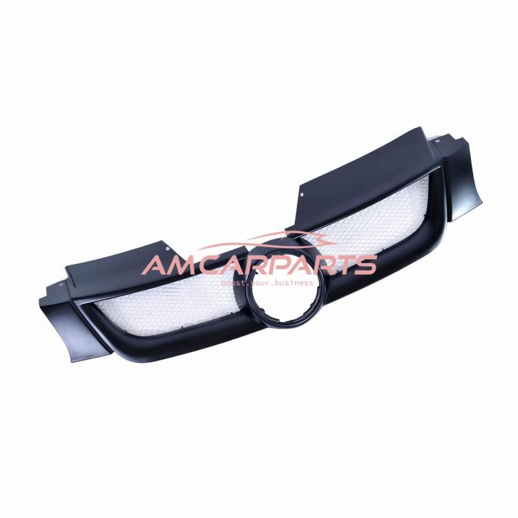Preview: Upgrade Design Kühlergrill schwarz mit Aluminiumgitter,  mit Emblemhalter für VW Golf 5 2003-2008