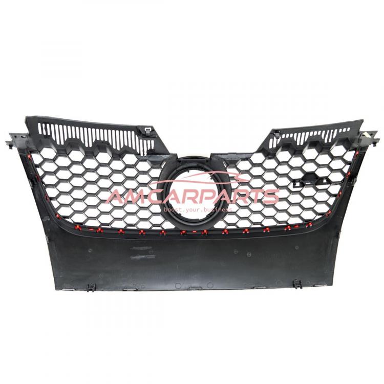 Upgrade Design Kühlergrill Rot mit Emblemhalter für VW Golf 5 GTI 2003-2009