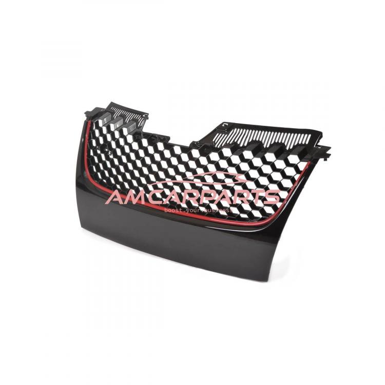 Preview: Upgrade Design Kühlergrill Rot ohne Emblemhalter für VW Golf 5 GTI 2003-2009