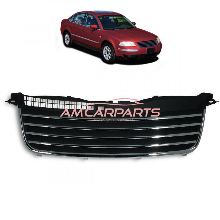 Upgrade Design Kühlergrill ohne Emblem, schwarz, passend für VW PASSAT B5.5 (3BG) Sedan Variant 2000-2005