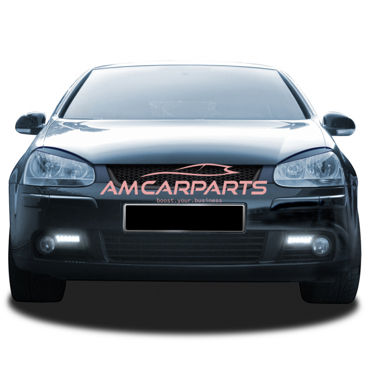 Preview: Upgrade Design Kühlergrill ohne Emblem, schwarz, passend für VW Golf 5 2003-2008