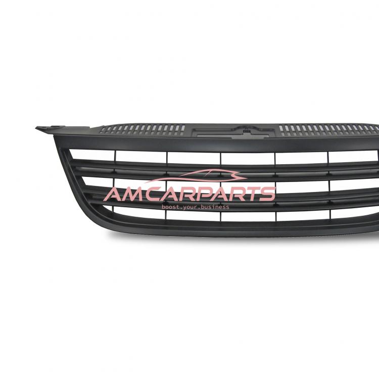 Preview: Upgrade Design Kühlergrill ohne Emblem, schwarz, passend für VW Tiguan (5N) 2007-2011