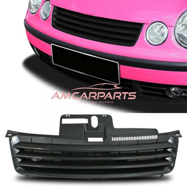 Upgrade Design Kühlergrill ohne Emblem, schwarz, passend für VW Polo (9N) Vor-Facelift 2001-2005