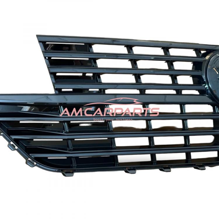 Preview: Upgrade Design Kühlergrill Schwarz glänzend, mit Emblemhalter für VW T6.1 Multivan 2019-2024