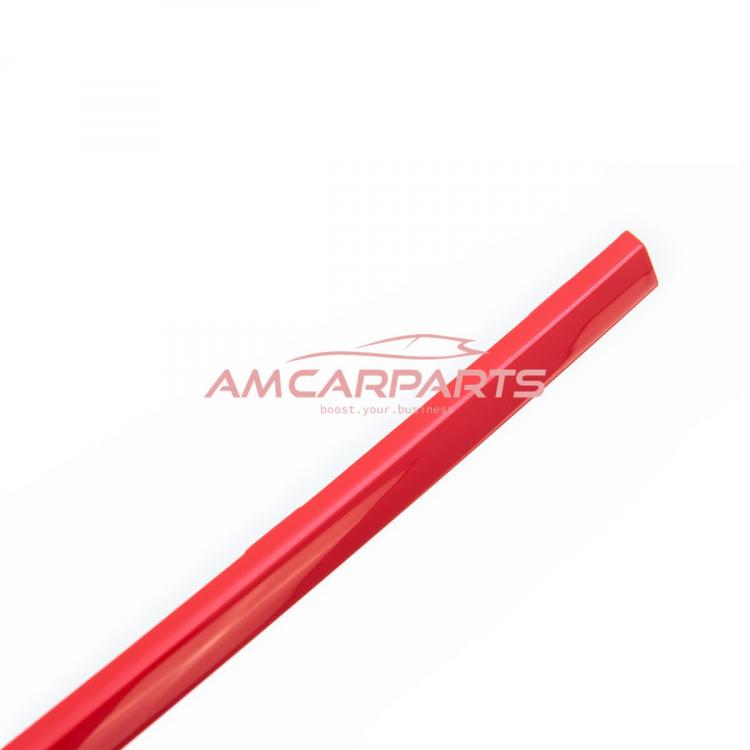 Preview: Upgrade Design Frontgrillblenden, kurzes Set, glänzend Rot für VW T6.1 Multivan 2019-2024