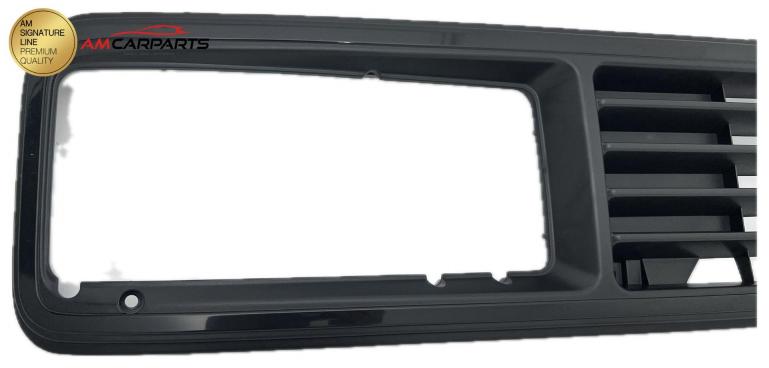 Preview: Upgrade Kühlergrill schwarz mit Emblem-Aussparung für Volkswagen T3 (Eckige Scheinwerfer-Aussparung) 79-92