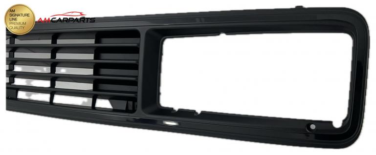 Upgrade Kühlergrill schwarz mit Emblem-Aussparung für Volkswagen T3 (Eckige Scheinwerfer-Aussparung) 79-92