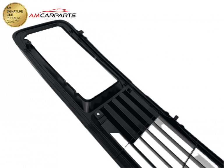 Preview: Upgrade Sportgrill / Kühlergrill schwarz/rot ohne Emblem für Volkswagen T3 (Eckige Scheinwerfer-Aussparung) 79-92