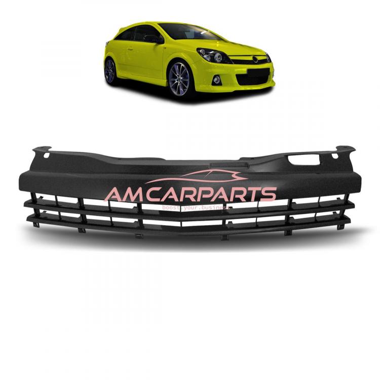 Upgrade Design Kühlergrill Schwarz ohne Emblemhalter für OPEL ASTRA H GTC 2004-2011