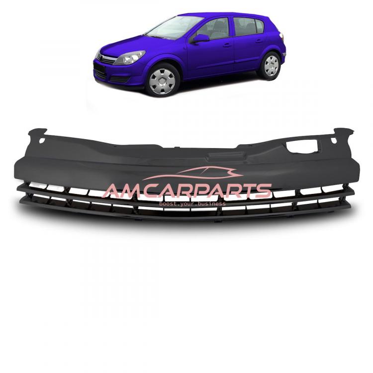 Upgrade Design Kühlergrill Schwarz ohne Emblemhalter für OPEL ASTRA H Schrägheck 2007-2011