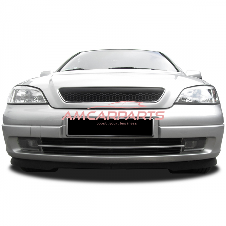 Preview: Upgrade Design Kühlergrill Chrom & Schwarz ohne Emblem für OPEL ASTRA G (T98)  1997-2004