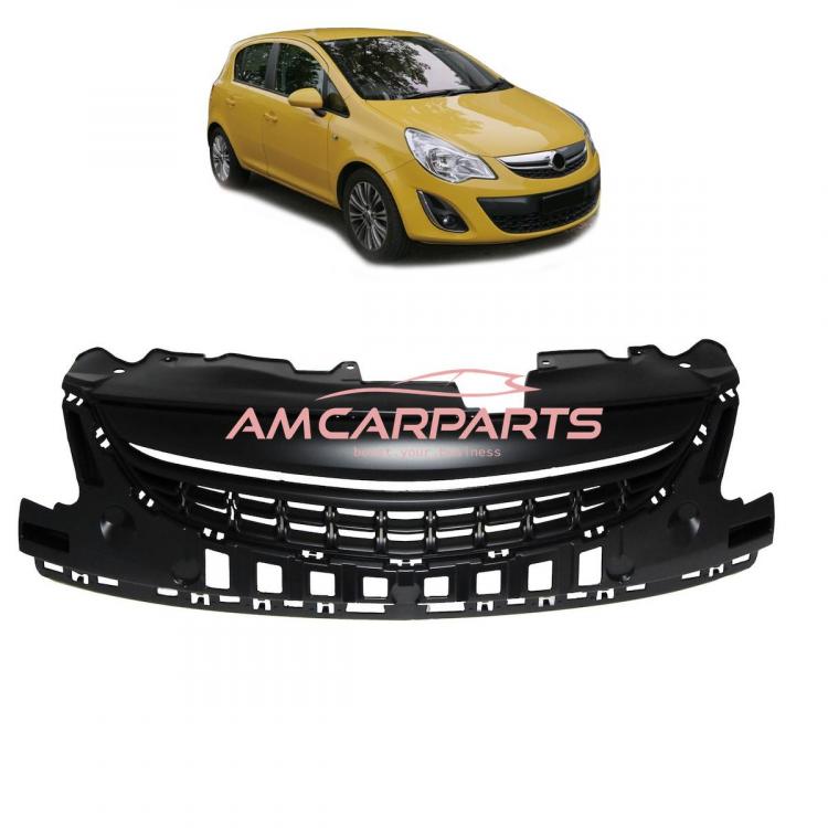 Upgrade Design Kühlergrill Schwarz ohne Emblem für OPEL CORSA D (S07) Facelift 2011-2014