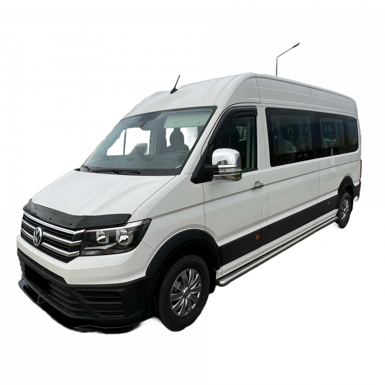 "Upgrade-Bus" Radlaufabdeckung / Radlaufverbreiterung Set passend für VW Crafter / MAN TGE 17+ schwarz / matt mit ABE 