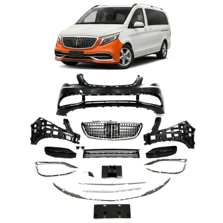Preview: Upgrade Sport Optik Frontstoßstange + Grill passend für Mercedes Benz V-Klasse/Vito W447 14-21