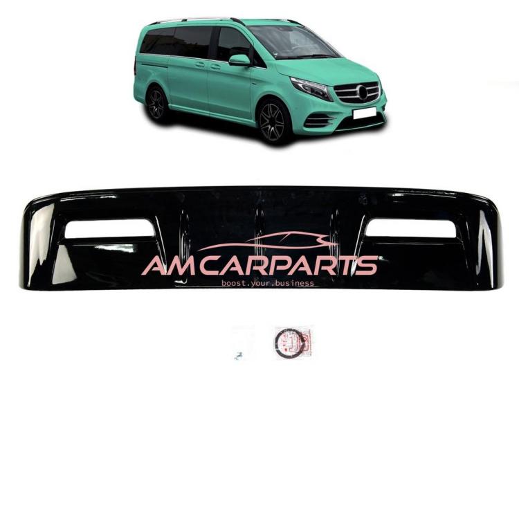 Upgrade Sport Design Dachkantenspoiler / Heckspoiler passend für Mercedes Benz V-Klasse / Vito W447 14-21 Hochglanz-schwarz