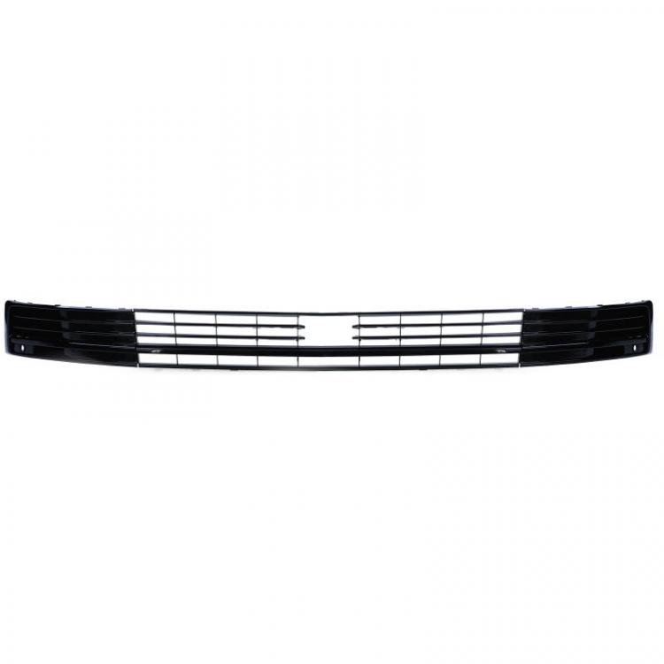 Paket-Upgrade Design Kühlergrill + Set Gitter Grill Einsatz Stoßstange vorne unten Hochglanz Schwarz-für Volkswagen T6 mit ACC 15-19 Hochglanz-schwarz