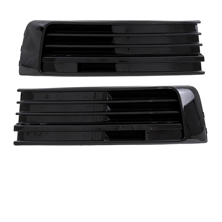 Paket-Upgrade Design Kühlergrill + Set Gitter Grill Einsatz Stoßstange vorne unten Hochglanz Schwarz-für Volkswagen T6 15-19 Hochglanz-schwarz