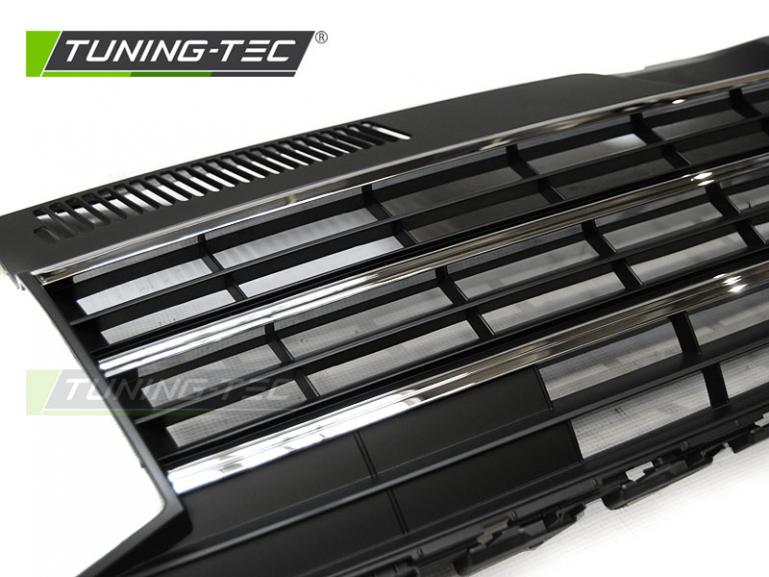 Paket-Upgrade Design Kühlergrill + Set Gitter Grill Einsatz Stoßstange vorne unten Hochglanz Schwarz-für Volkswagen T6 15-19 Hochglanz-schwarz