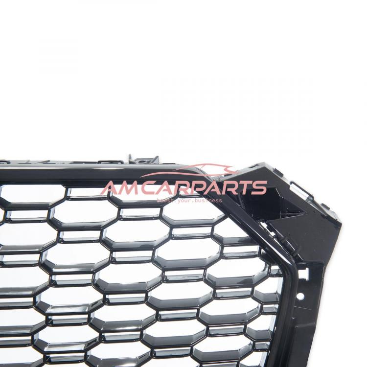 Preview: Upgrade Sportgrill / Kühlergrill für Audi A5 (F5) Coupe Cabrio Sportback 2016+ Hochglanz schwarz in Wabendesign