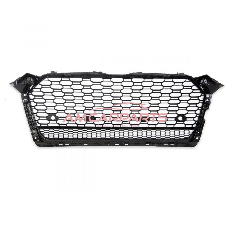 Upgrade Sportgrill / Kühlergrill für Audi A5 (F5) Coupe Cabrio Sportback 2016+ Hochglanz schwarz in Wabendesign