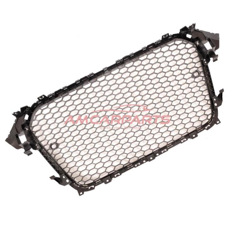 Upgrade Design Sportgrill / Kühlergrill für Audi A4 B8 Facelift 13-16 Chrom/Hochglanz-schwarz in Wabendesign