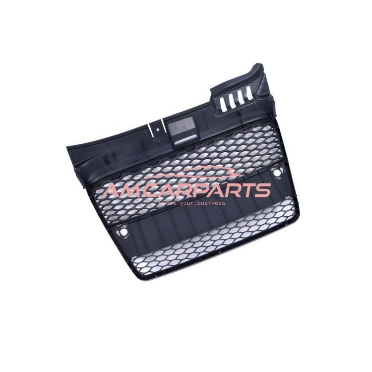 Preview: Upgrade Design Sportgrill / Kühlergrill für Audi A4 B7 05-08 Hochglanz-schwarz in Wabengitter Optik